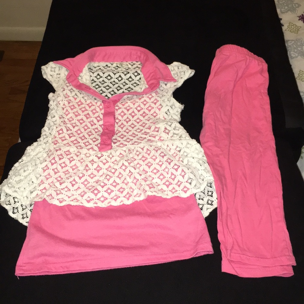 One Step Up Girls Shirt/Leggings